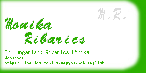 monika ribarics business card