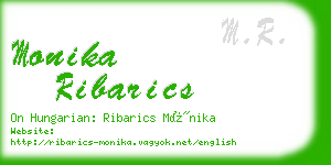 monika ribarics business card